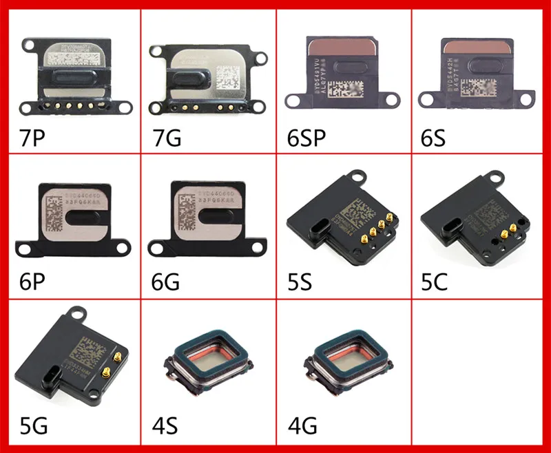 Новый Динамик для iPhone X 4 4S 5 5S 5c SE 6 6S 7 8 Plus ушной динамик сотовый телефон запасные