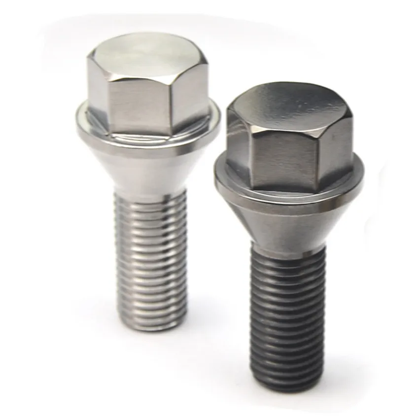 US $151.75 Titanium Bolt For Car DIY Ti Bolts Racing Car Wheel M12 Pitch 15125mm TiBlack Color Hexagonal Ti Screw Ti Fasteners 10pcs