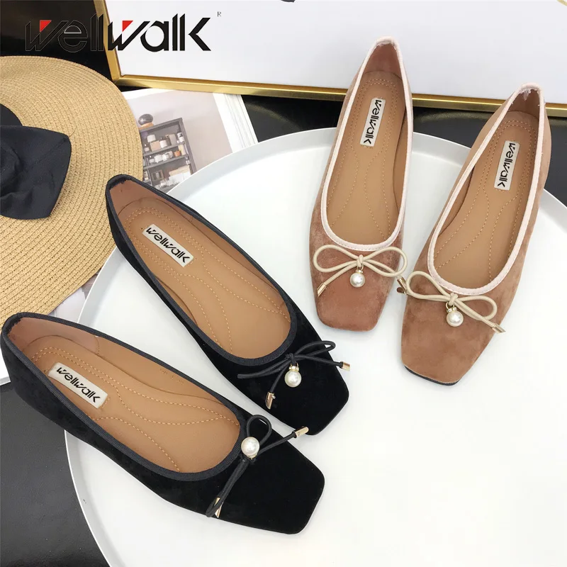 ballerina square toe flats