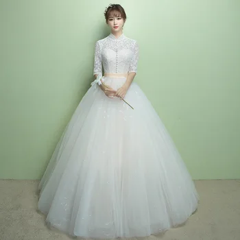 

Wedding Celebrity Backless Lace Half Dress Sexy Women Mandarin Collar Ball Gown Elegant Bohemian Party Dresses Wholesale