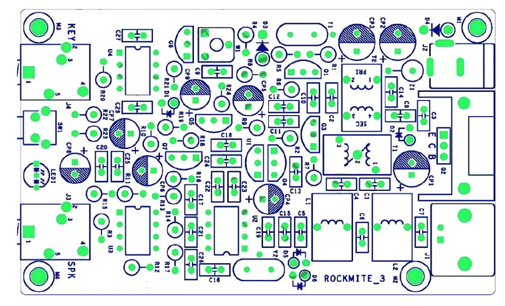 Новая версия PIC12F629 супер RM рок клещ QRP приемопередатчик непрерывного действия телеграф коротковолновой Ветчины радио готовая доска