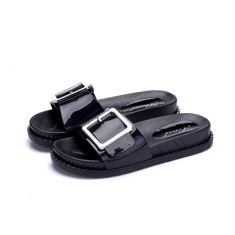 

Women's Slippers Summer New Square Buckle Wear Sandals Women Non-slip Outdoors Beach Slippers Fashion Holiday Sandals Female