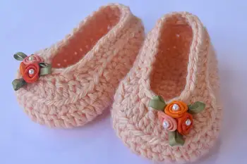 

girl Shoes, colorful Loafer Shoes, Baby Shower Gift Crochet Booties