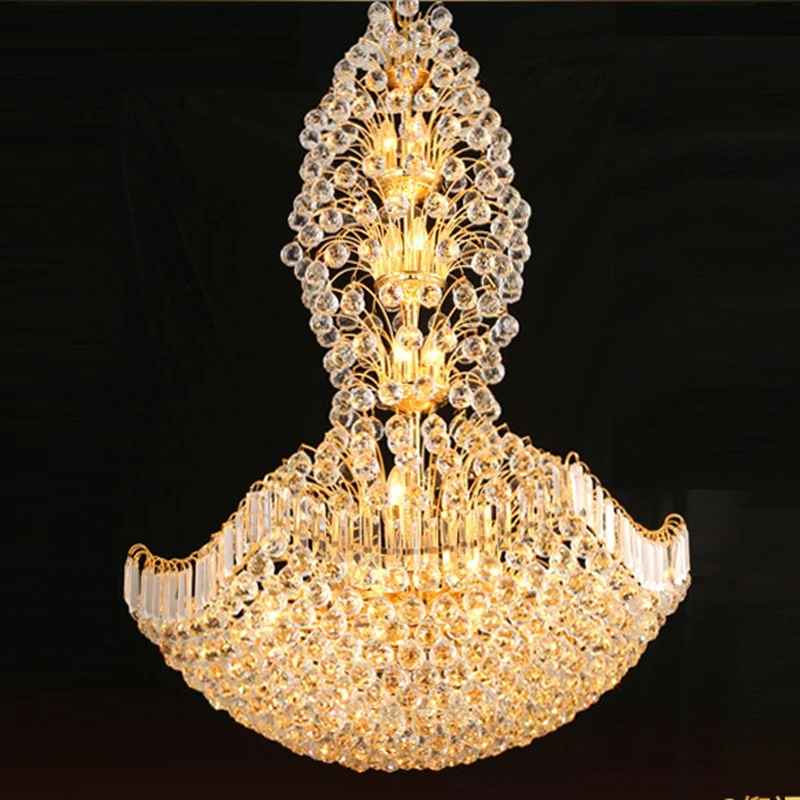 Us 680 0 Led Gold Crystal Chandelier Royal Empire Golden Light French Ceiling Pendant Lights In Chandeliers From Us 680 0 Led Gold Crystal Chandelier Royal Empire Golden Light French Ceiling Pendant Lights In Chandeliers From