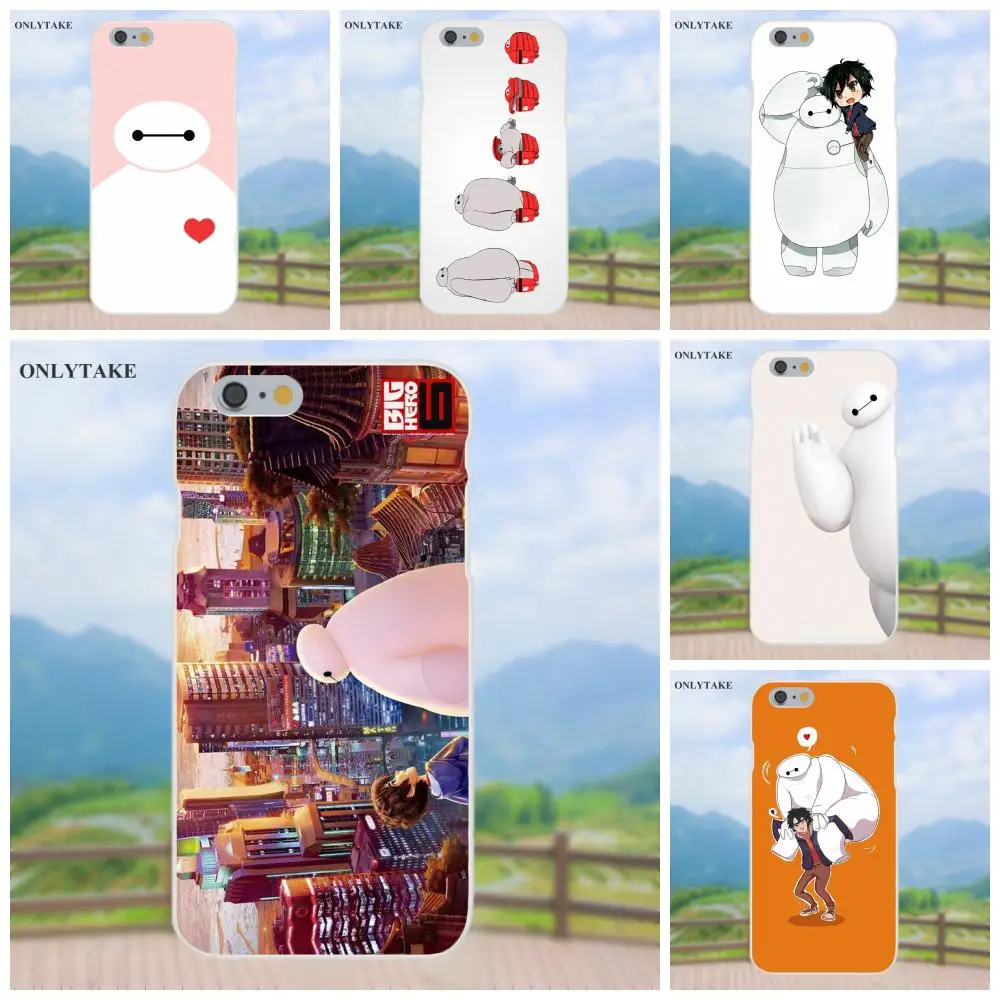 

For Apple iPhone X 4 4S 5 5C SE 6 6S 7 8 Plus Galaxy Grand Core II Prime Alpha Soft TPU Fashion Japan Big Hero 6 Flying Baymax