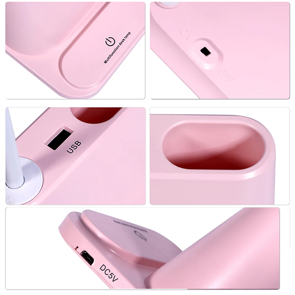 Многофункциональная сенсорная USB ручка держатель светодиодная настольная лампа