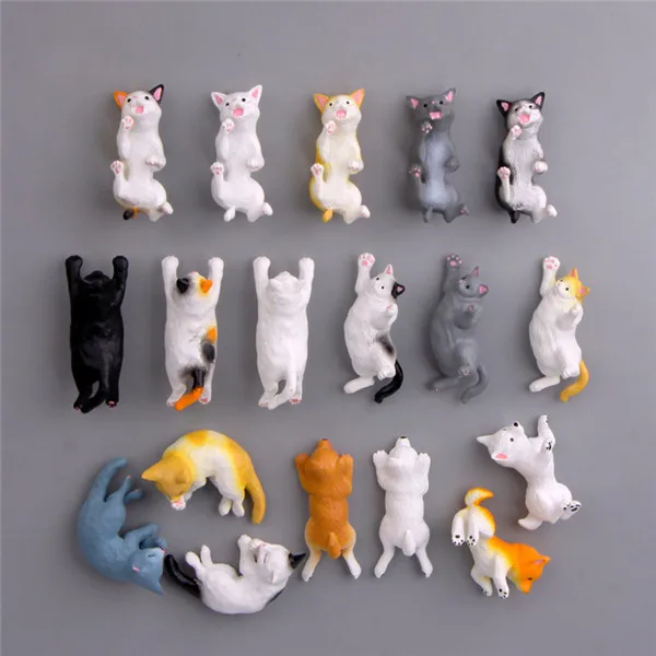 Cute Japan Cats Dogs Funny pets Fridge Magnets Pvc toys figures - 2