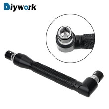 DIYWORK l-образный ключ Электрический инструмент для ремонта торцевой ключ Отвертка двойной Угловой ключ 1/4 дюйма/6,35 мм