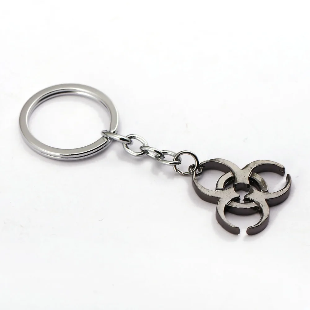 

Keychain Biohazard Key Ring Holder Chaveiro hot game Key Chain Pendant men Gift Jewelry