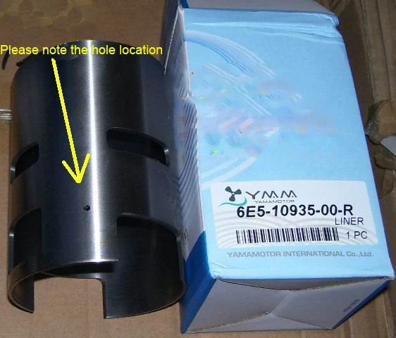

Free shipping cylinder liner for Yamaha outboard motor 2 stroke 115 HP Part No.6E5-10935-00 - R and L