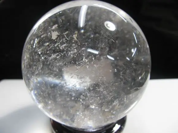 8,8 см ПРИРОДНЫЙ прозрачный кварц Кристальные шарики-сферы+ подставка