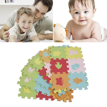 

36pcs Baby EVA Foam Play Mat Animals Pattern Puzzle Mat for kids Interlocking Exercise Floor Carpet 15.5cmx15.5cm play mat HWC