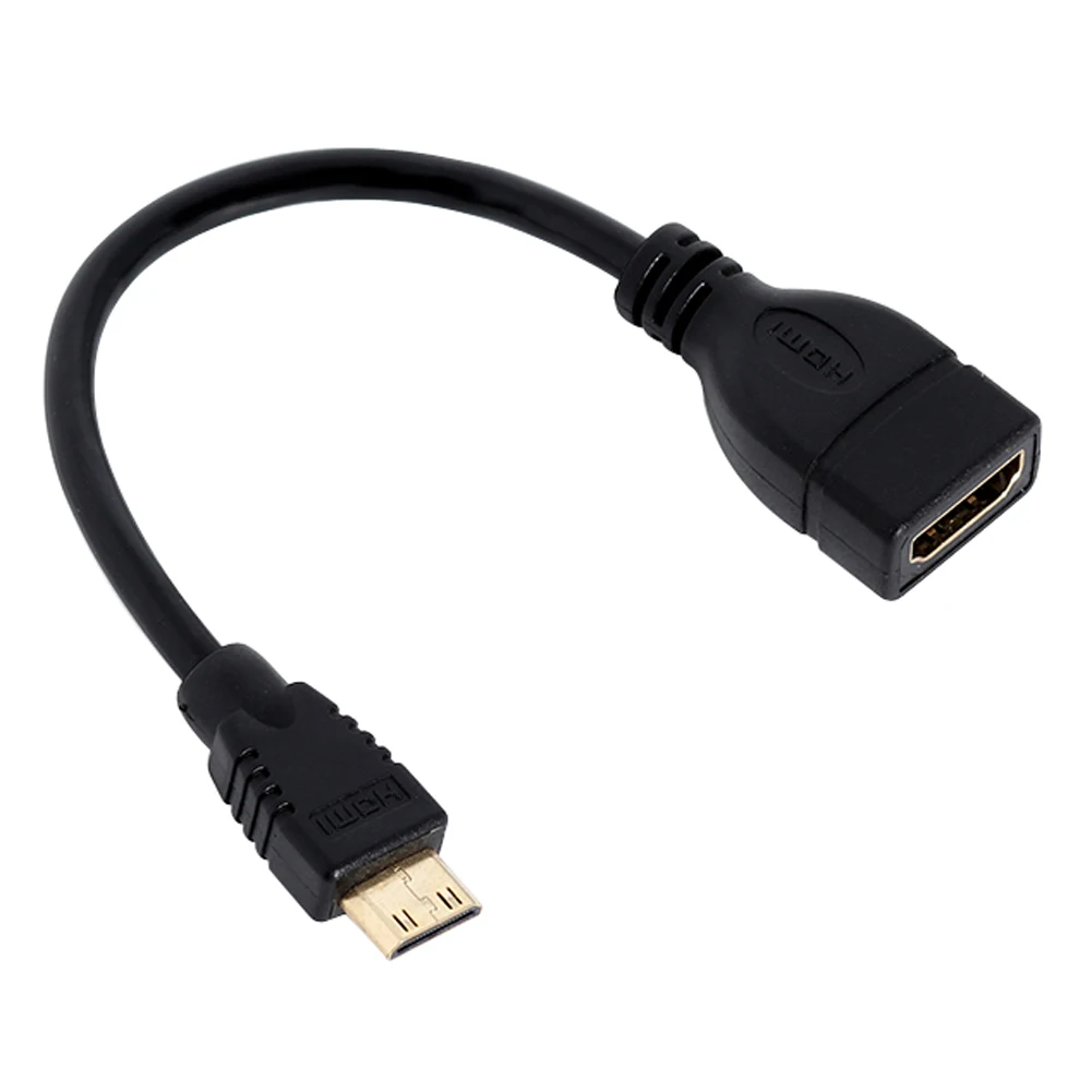 Мини-hdmi Мужской к HDMI Женский конвертер адаптер удлинитель шнур провод линейный разъем 1,4 1080P HDMI к HDMI адаптер - Цвет: Красный