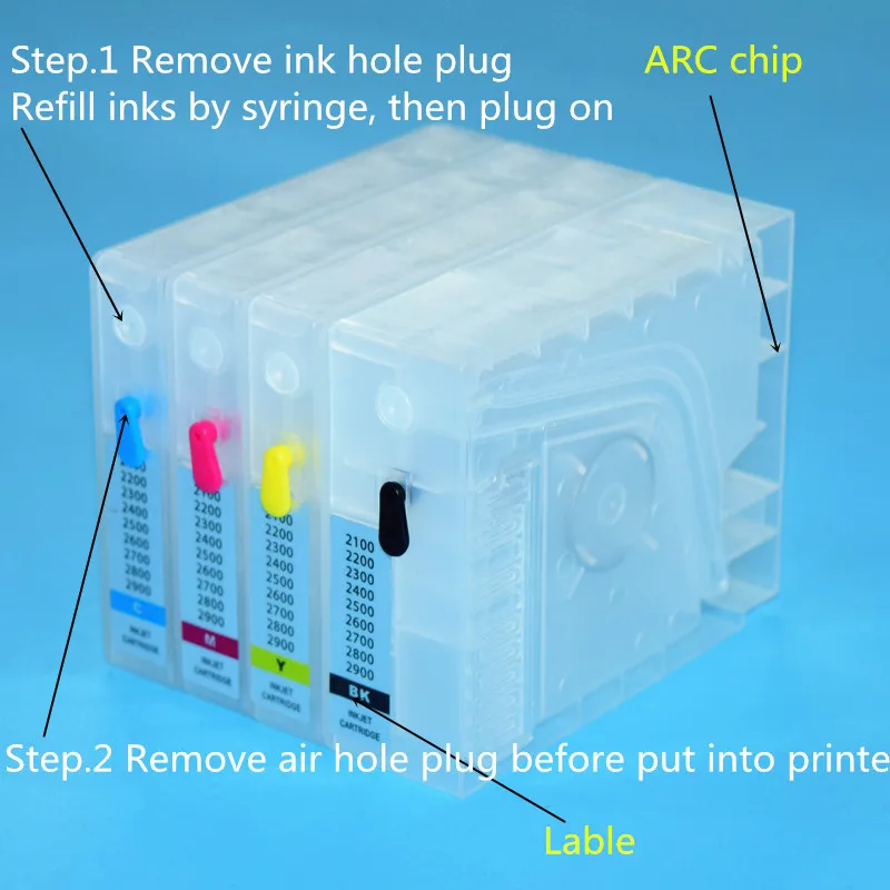 Canon 2100 2200 2300 2400 2500 2600 2700 2800 2900 Refill ink Cartridge With ARC Chip (2)_副本