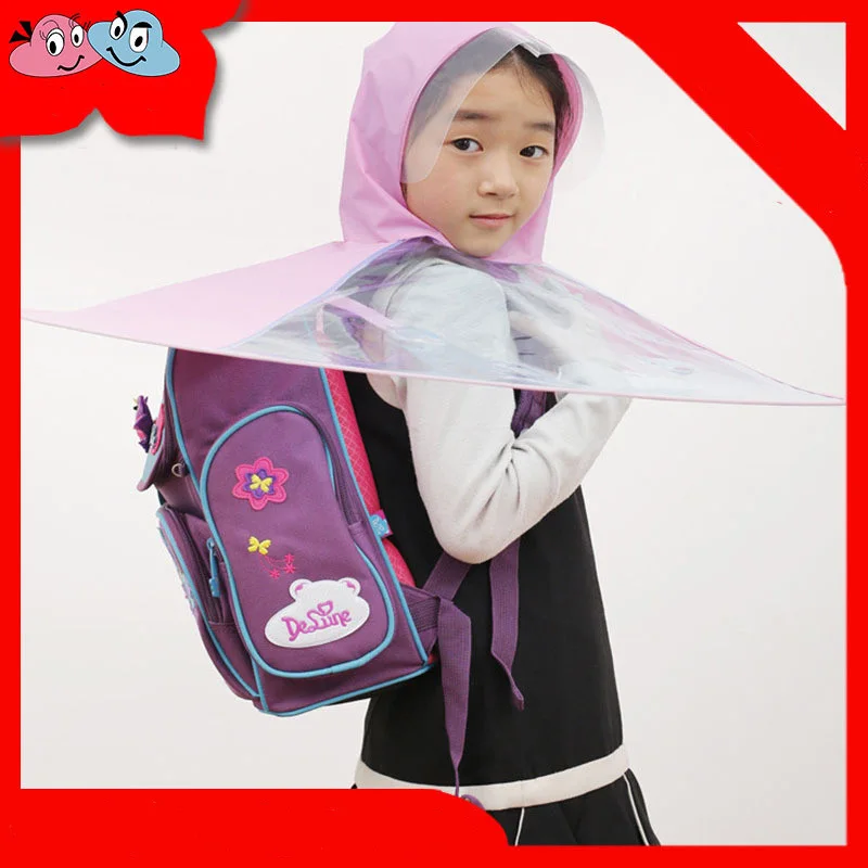 Free Shipping Clear Transparent Umbrella Fashion flying saucer Hat