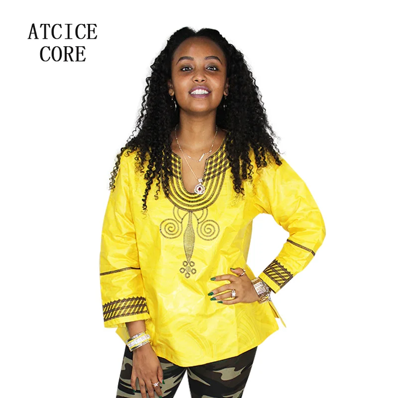African dresses for woman soft material embroidery design dress lb031