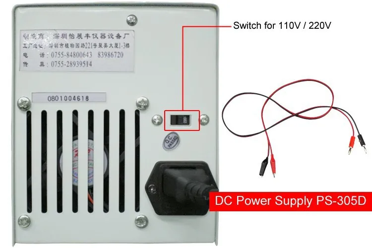 Источник стабилизированного напряжения даженг 30V 5A переменная источник постоянного тока Питание цифровой Дисплей PS-305D 110 V/220 V