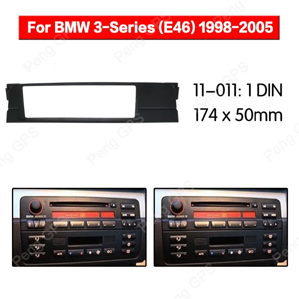 Монтажная панель для автомагнитолы 1din BMW 3-Series (E46) 1998-2005 | Автомобили и мотоциклы