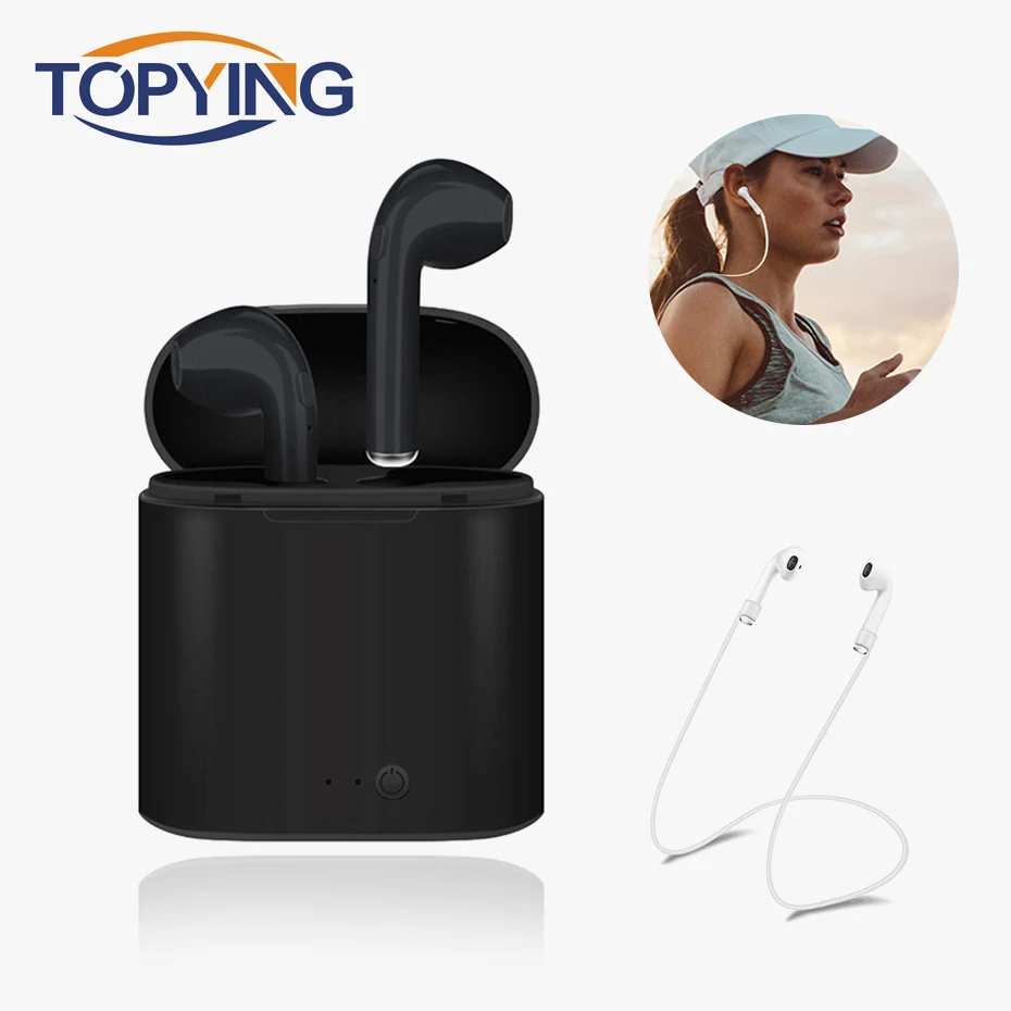 

Bluetooth Earphones Wireless Headphones With Wire Charging Stereo Earbud Music Call with Microphone LED flashes