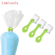 3 шт. отсадочный мешок для украшения торта зажимы помадка глазурь трубопроводов Сумки глазурь торт кексы льда трубопроводов мешок пряжки многоразовые Инструменты для выпечки