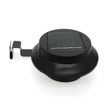 

Solar Power Light Fence Gutter Light Garden Yard Wall Pathway Lamp Light black Landscape 3LED Garden Solar-Powered Outdoor Light