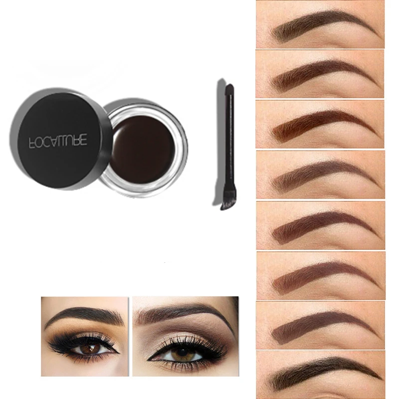 8 Colors Focallure Eyebrow Gel Durable Eyebrow Pomade Gel Waterproof