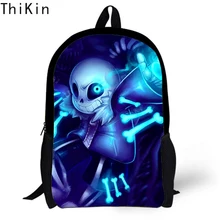 Детская школьная сумка, рюкзак, аниме, Undertale Sans Frisk Chara, Сумка с принтом, рюкзак для мальчиков, Студенческая Полиэфирная Сумка для книг для девочек
