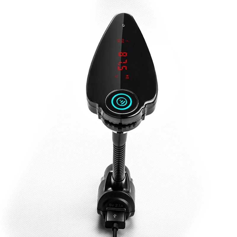 

Bluetooth Car Kit Handsfree MP3 Music Player 5V 2.1A USB Car Charger with Red LED Screen For Iphone Samsung