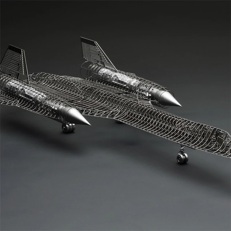 ММЗ модель Жасмин 3D металлическая головоломка 1/144 SR-71A черная птица полная ПЭ Модель Сборка Металлическая Модель Набор DIY 3D лазерная резка модель головоломка