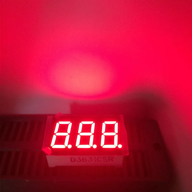 Светодиодный дисплей 4 шт. 3 цифры 7 сегментов 0 36 дюйма общий катод или анод
