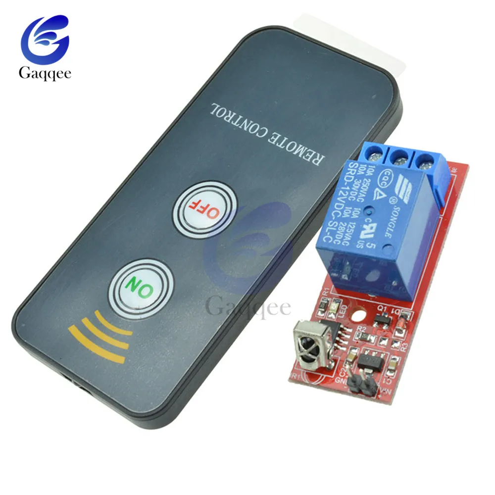 

DC 5V 12V 1 Channel Relay Module Infrared IR Remote Switch Control 1 CH Relay Driving Board Controller for Electronic