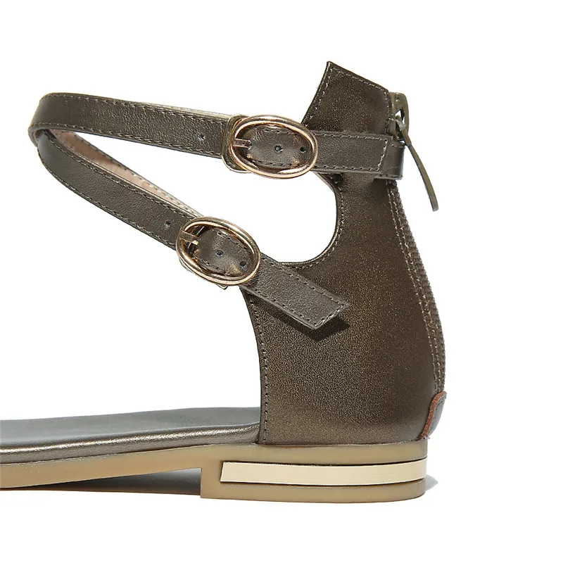 Asumer/2020; Новое поступление; женские сандалии на высоком каблуке натуральная кожа летние туфли с пряжками простые однотонные женские туфли