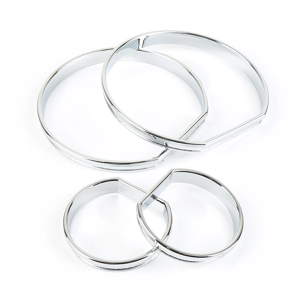 

Speedometer Gauge Dial Rings Bezel Trim for BMW E46 M3 Plastic Plated Tool 2000-2006 Decor Accessories Interior