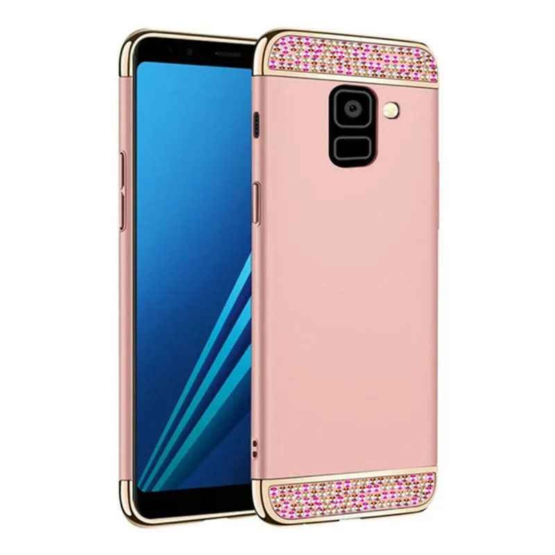 Для Samsung Galaxy J4 J6 2018 чехол 3 в 1 позолоченный для J5 J3 J7 Prime 2016 2017 J710 J710F Neo Coque| |