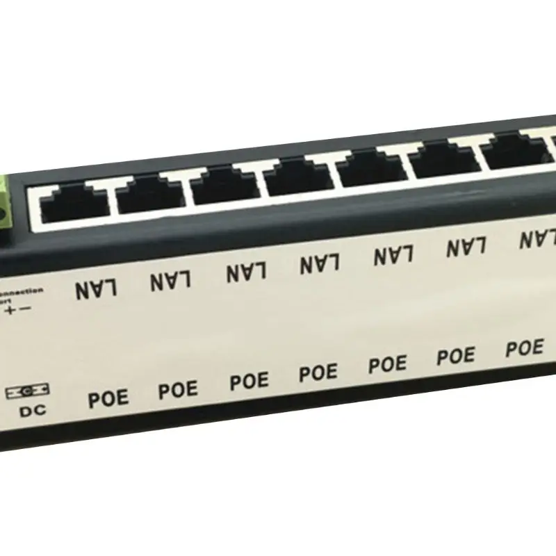 Новые 8 Порты Инжектор POE Splitter для видеонаблюдения сети POE Камера Мощность Over Ethernet IEEE802.3af