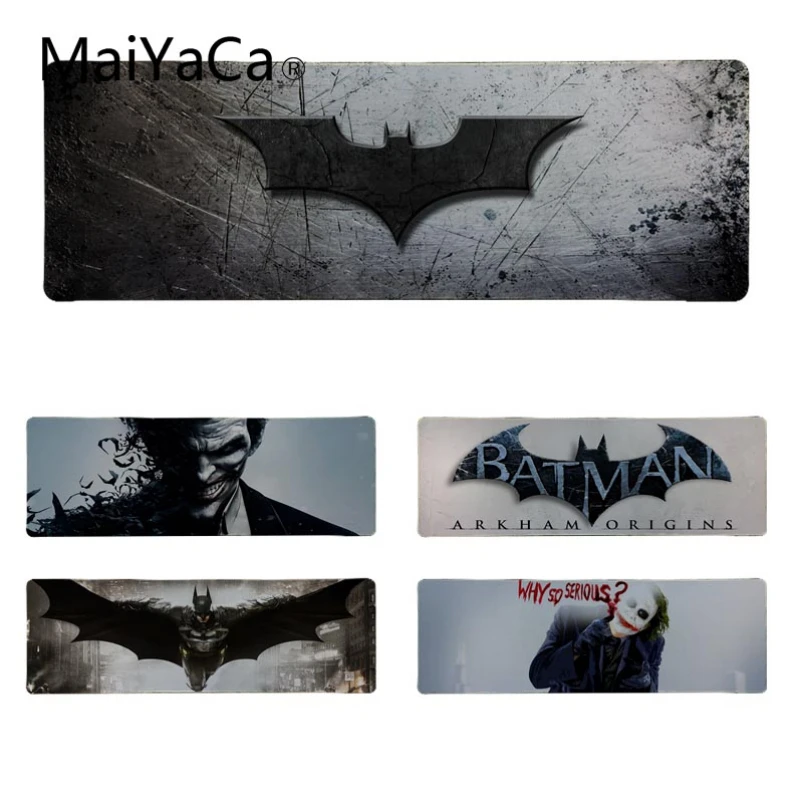 

MaiYaCa Simple Design joker batman Silicone Pad to Mouse Game Size for 30*90cm 30*80cm Rubber Mousepads