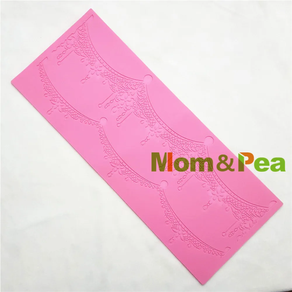 Бесплатная доставка кружевная форма Mom &amp Pea GX180 украшение для торта 3D мастики