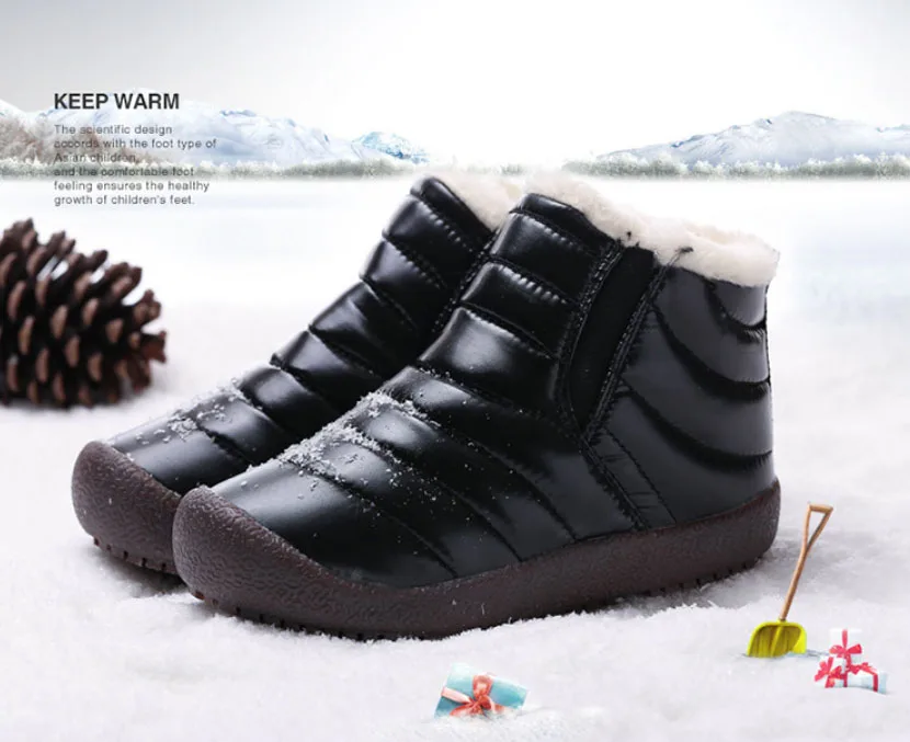 Waterproof children's snow boots-24