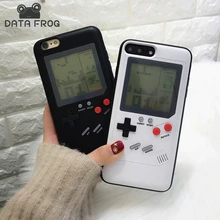 Данные лягушка тетрис игровой чехол для телефона для Iphone X 6 7 8 плюс подарок встроенные 8 игровых консолей мини портативная игра для Iphone7 лучший подарок