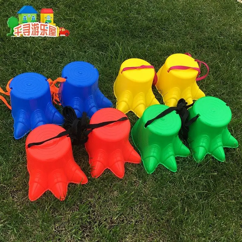 Динозавр ходули дети сенсорная интеграция обучение ранний баланс поезд пластиковая игрушка детский сад Забавные игрушки подарок на день рождения пара
