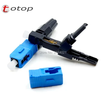 

50Pcs / Lot single-mode fiber optic SC UPC quick connector Fast Connector