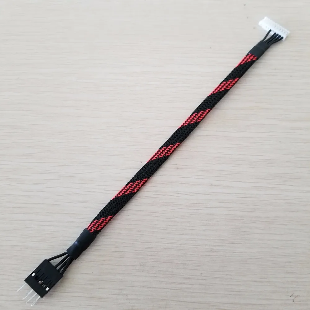 

Sound Card/5.1 7.1 Audio Front Panel Adapter Cable with Net Cover 10Pin Female to Male 20cm