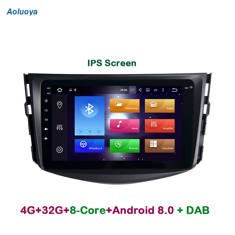 

Aoluoya IPS 4G RAM 32G ROM Octa Core Android 8.0 CAR DVD Player For Toyota RAV4 RAV 4 2007 2008 2009-2011 Radio GPS Navigation