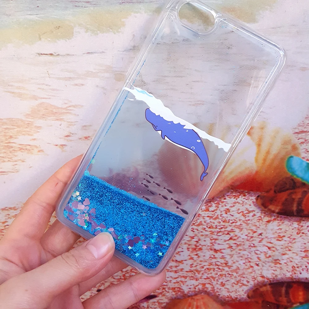 Мягкий силиконовый чехол с жидкой водой для Xiaomi Redmi 6A S2 4A Note 8 3 4X5 Plus 6 7 5A Pro A2 Lite чехол для телефона с единорогом и Минни - Цвет: blue whale