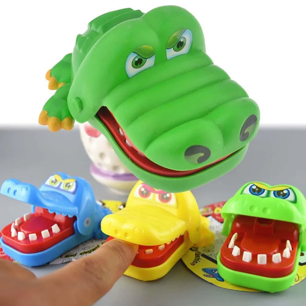 Vitoki розыгрыши рот зуб аллигатора вручную детских игрушек Семья игры классические кусать руку Крокодил игры разные цвета