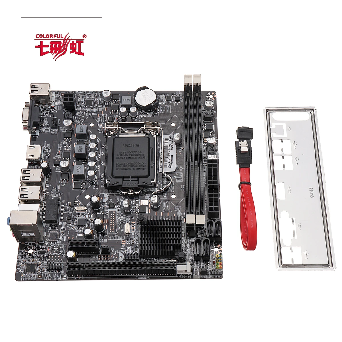 

Colorful Desktop Micro ATX Motherboard Dual DDR3 Slot Main Board for Intel H61 LGA1155 for Intel i3/i5/i7 series CPU