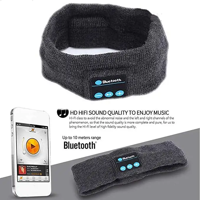 Bandana sem Fio Fone de Ouvido Bluetooth com Microfone para o Telefone Unisex Esporte Bluetooth Wearable Estéreo Música Inteligente 5.0 - Image 4