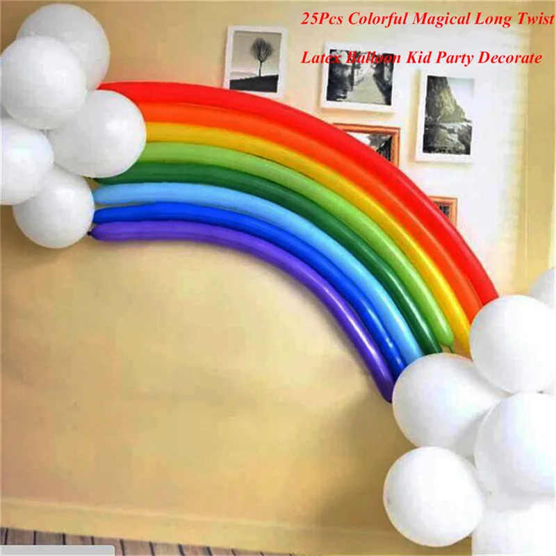 

25Pcs/Set latex life rainbow balloons romantic Valentine's day Marriage room party decorate Balloons Drop Shipping