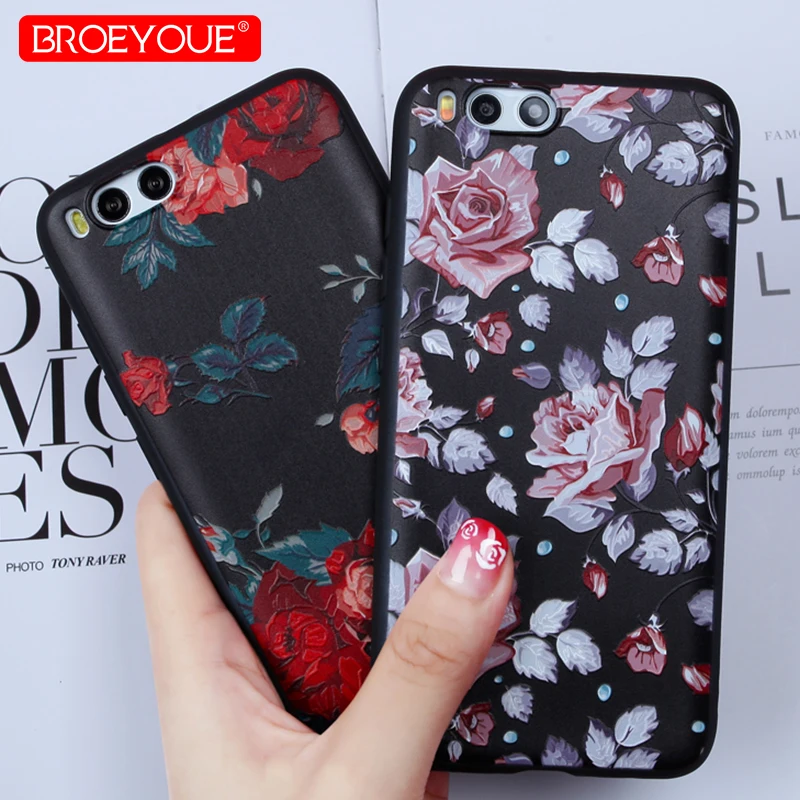 Case For Xiaomi Redmi 4A 4X 5X Y1 Lite 3D Relief Floral Soft Silicone TPU Matte Note 4 5A Prime Cover |