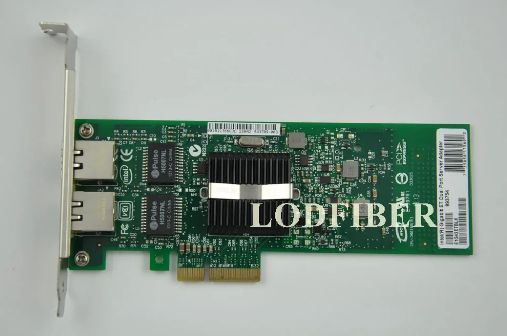 LODFIBER для Intel E1G42ET 10/100/1000M PCI Express двухпортовый серверный адаптер|Оптоволоконное